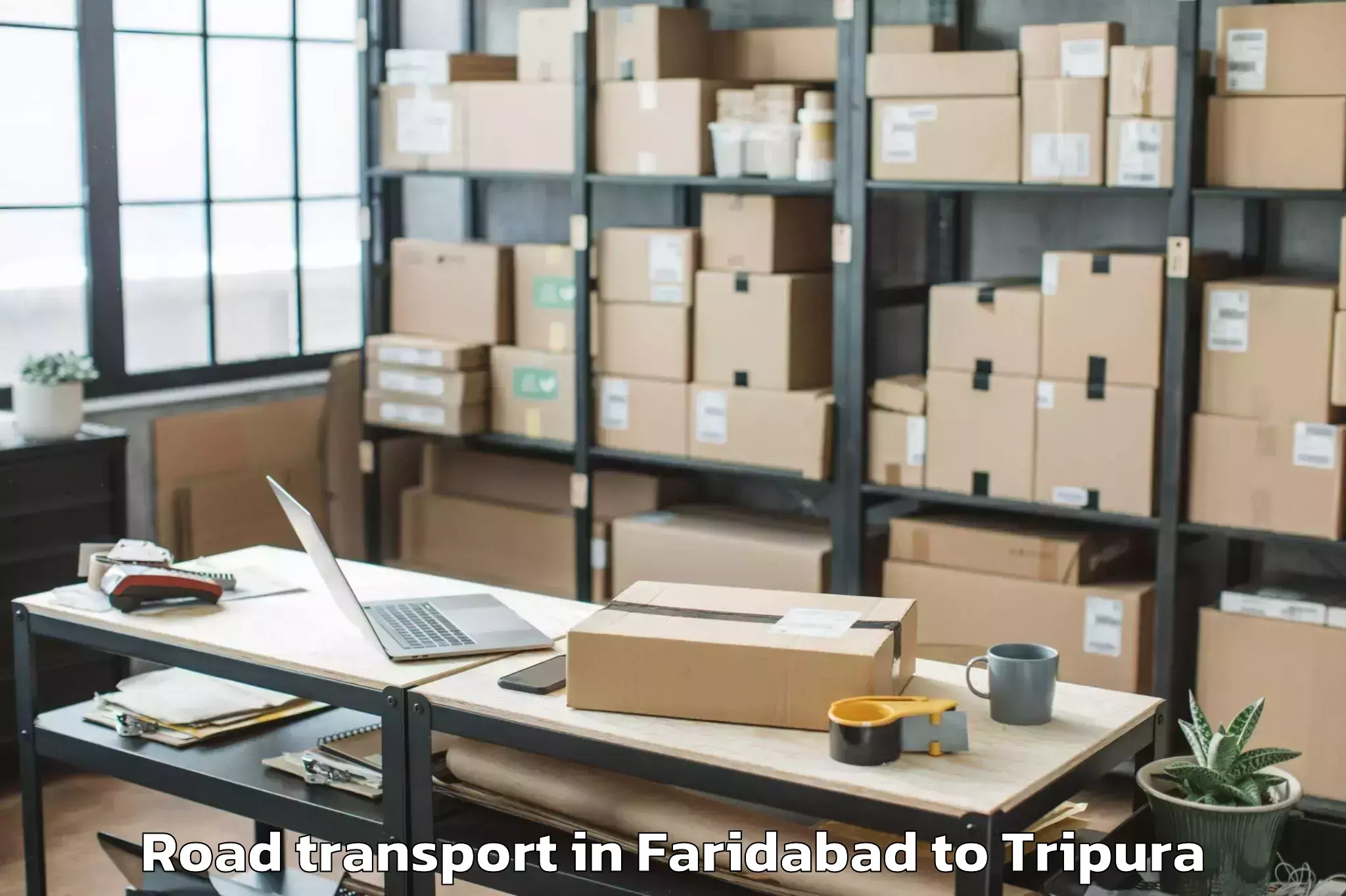 Affordable Faridabad to Panisagar Road Transport